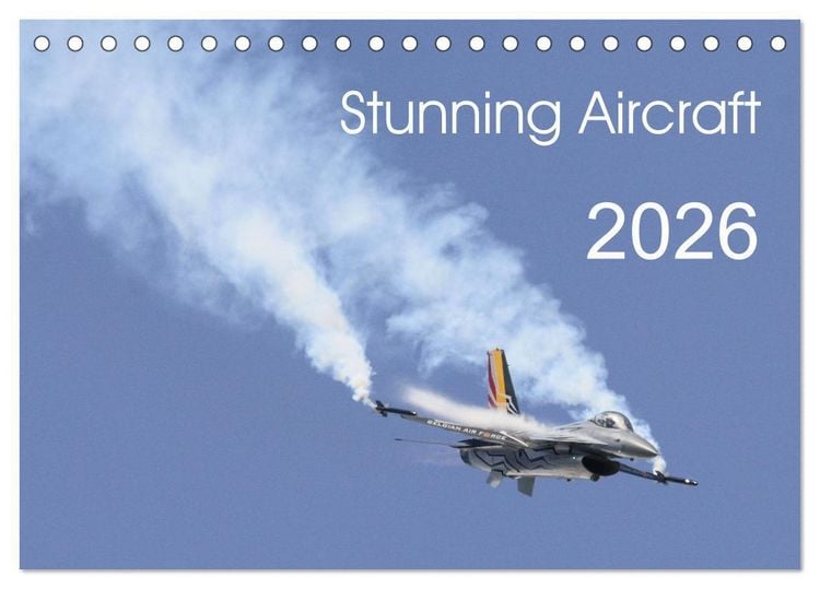 Produktbild: Stunning Aircraft (Desk Calendar 2026 DIN A5 landscape), CALVENDO 12 Month DeskCalendar