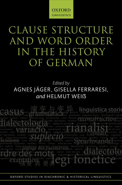 Produktbild: Clause Structure and Word Order in the History of German