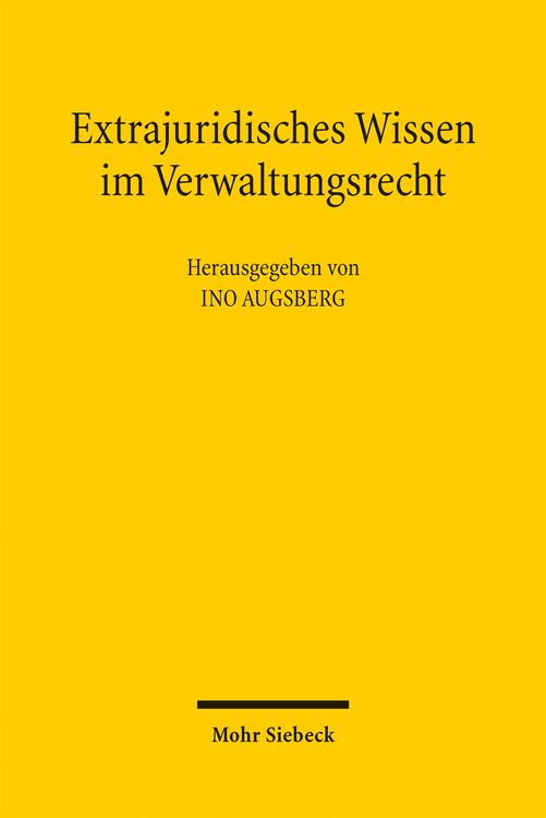 Produktbild: Extrajuridisches Wissen im Verwaltungsrecht
