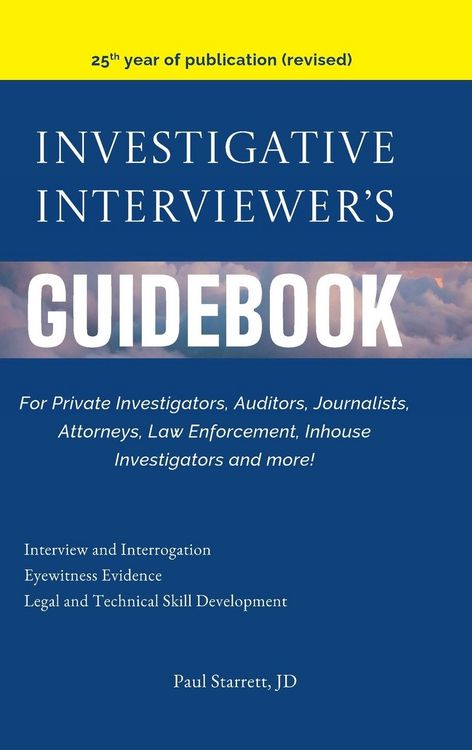 Produktbild: Investigative Interviewer's Guidebook