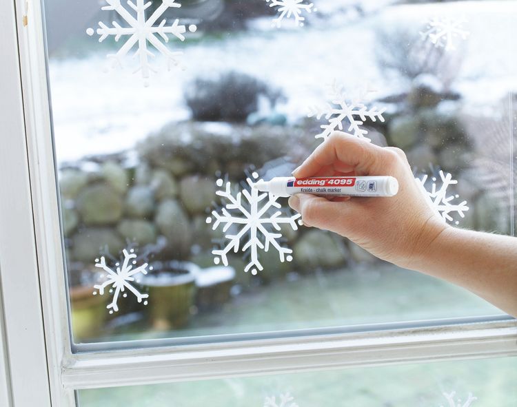 Produktbild: edding 4095 Kreidemarker Window Marker 2-3mm schwarz