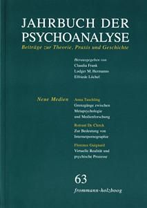 Produktbild: Jahrbuch der Psychoanalyse / Band 63: Neue Medien