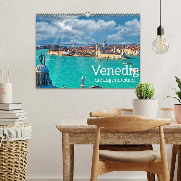 Produktbild: Venedig - Die Lagunenstadt (Wandkalender 2026 DIN A3 quer), CALVENDO Monatskalender