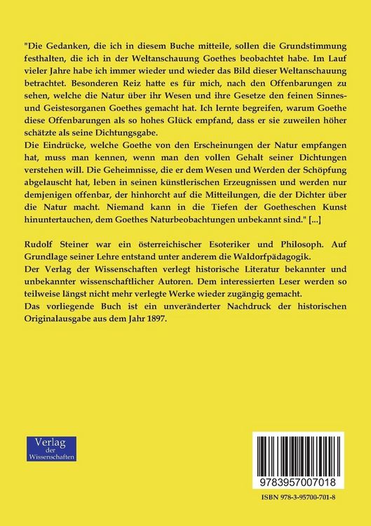 Produktbild: Goethes Weltanschauung