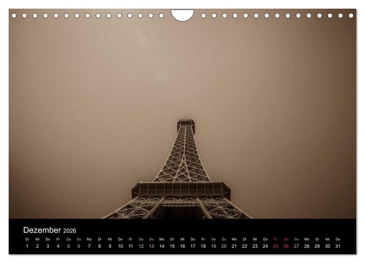 Produktbild: Paris (Wandkalender 2026 DIN A4 quer), CALVENDO Monatskalender