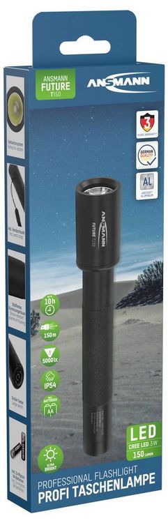 Produktbild: Ansmann T150 LED Taschenlampe batteriebetrieben 150lm 10h 100g