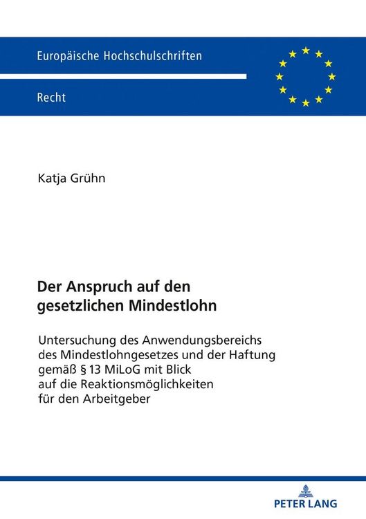 Produktbild: Der Anspruch auf den gesetzlichen Mindestlohn