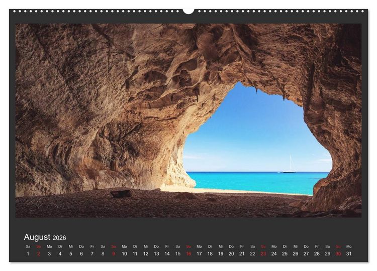 Produktbild: Sardinien - Traumstr&auml;nde am Mittelmeer (hochwertiger Premium Wandkalender 2026 DIN A2 quer), Kunstdruck in Hochglanz