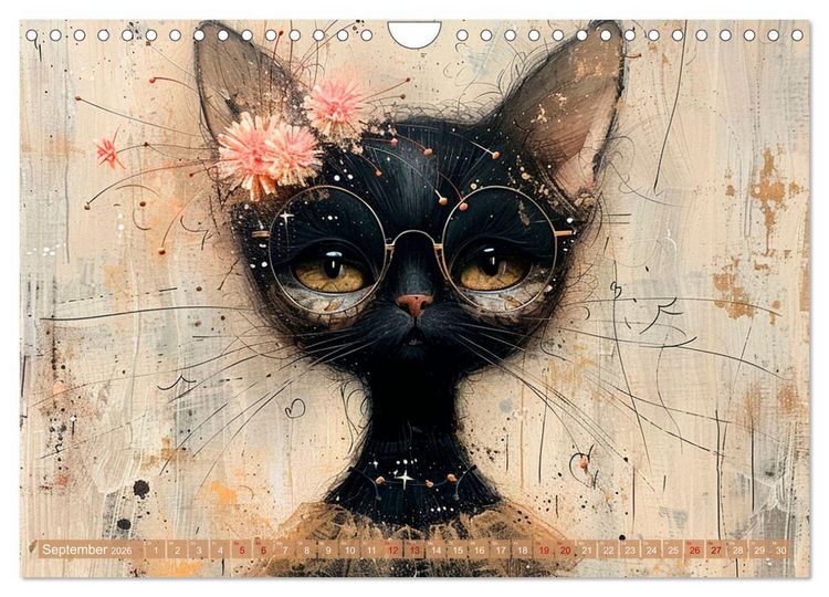 Produktbild: Miau-velous Momente (Wandkalender 2026 DIN A4 quer), CALVENDO Monatskalender