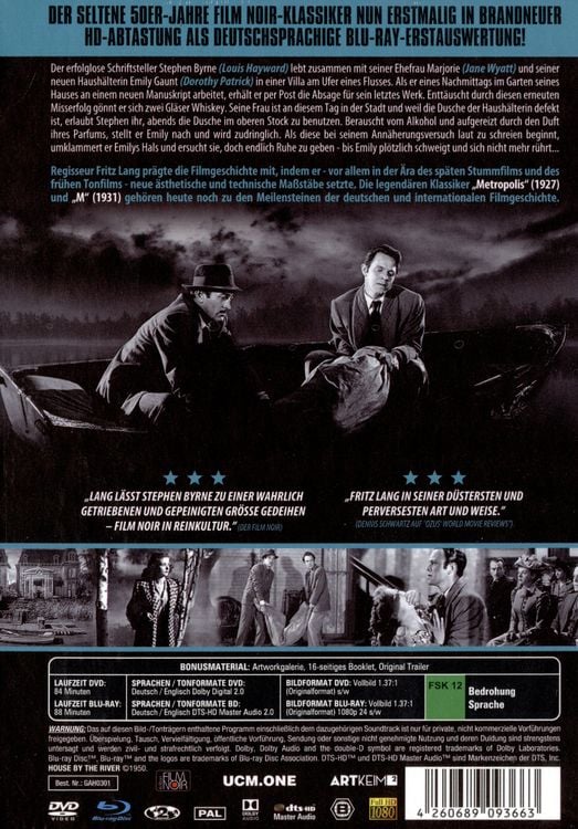 Produktbild: Das Todeshaus am Fluss - Kinofassung - Limited Mediabook mit Blu-ray+DVD+Booklet, auf 500 St&uuml;ck limitiert