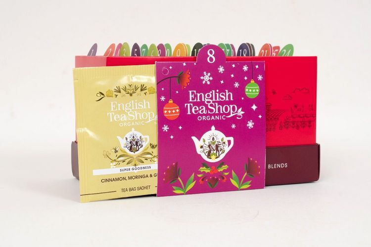 Produktbild: ETS - Tee Adventskalender "Christmas Countdown" rot, BIO, 25 Teebeutel