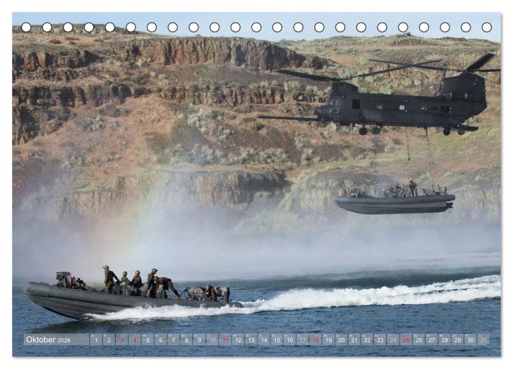 Produktbild: Streitkraft. Milit&auml;rische Impressionen (Tischkalender 2026 DIN A5 quer), CALVENDO Monatskalender