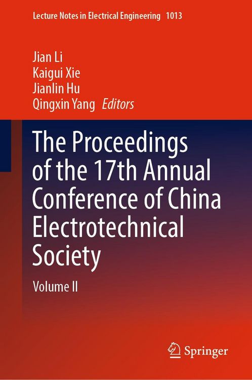 Produktbild: The Proceedings of the 17th Annual Conference of China Electrotechnical Society