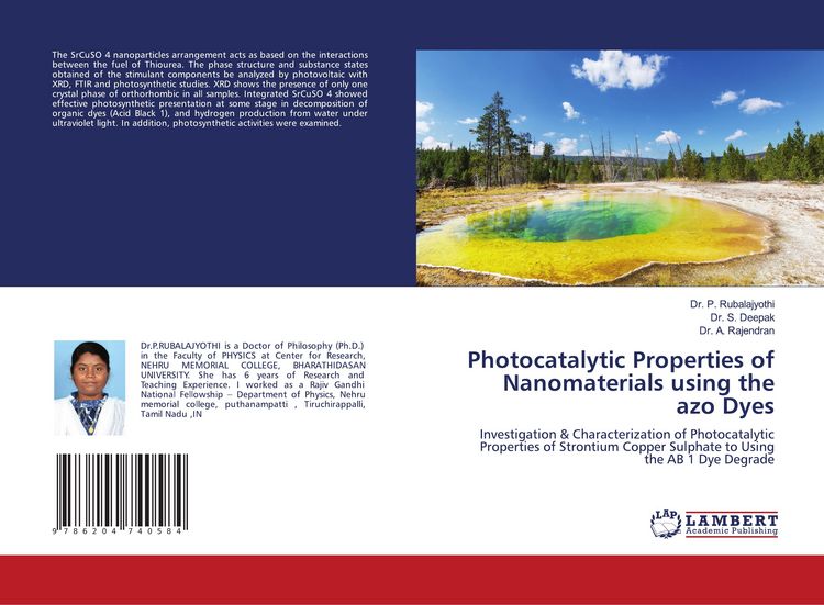Produktbild: Photocatalytic Properties of Nanomaterials using the azo Dyes