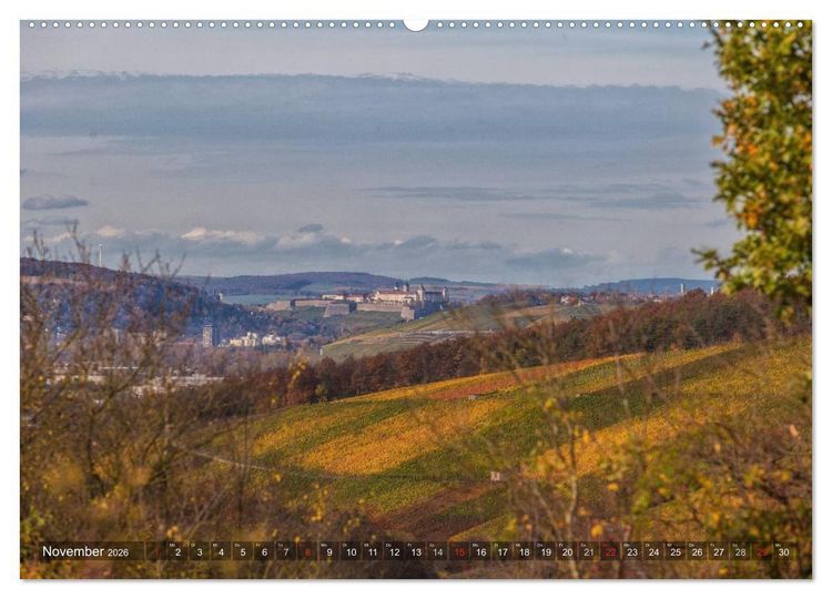 Produktbild: Weinland Franken (Wandkalender 2026 DIN A2 quer), CALVENDO Monatskalender