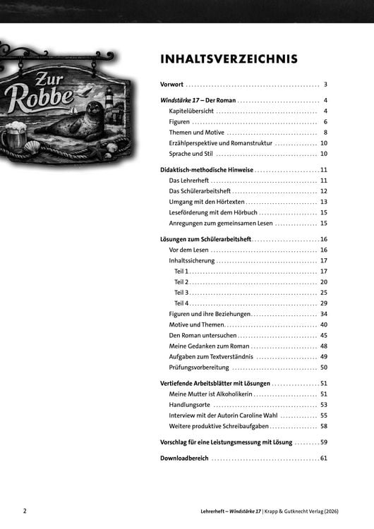 Produktbild: Windst&auml;rke 17 &ndash; Caroline Wahl &ndash; Lehrerheft