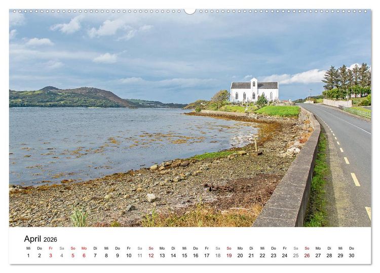 Produktbild: Irlands wilder Nordwesten, zwischen Galway und Fanad Head Lighthouse (Wandkalender 2026 DIN A2 quer), CALVENDO Monatskalender