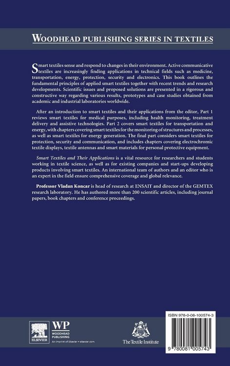 Produktbild: Smart Textiles and Their Applications