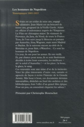 Produktbild: Les hommes de Napol&eacute;on : t&eacute;moignages, 1805-1815