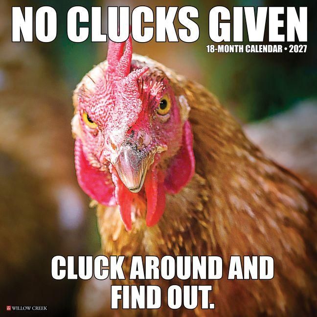 Produktbild: No Clucks Given 2027 12 X 12 Wall Calendar