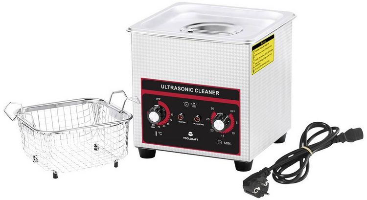 Produktbild: TOOLCRAFT USC-130 Ultraschallreiniger Schmuck, B&uuml;robedarf, Werkstatt 160 W 1.3 l mit Heizung, mit Reinigungskorb