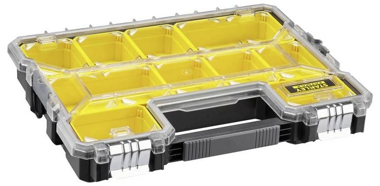 Produktbild: STANLEY 1-97-517 Universal Sortimentskoffer (L x B x H) 44.6 x 7.5 x 35.7 cm Anzahl F&auml;cher: 10 Inhalt 1 St.