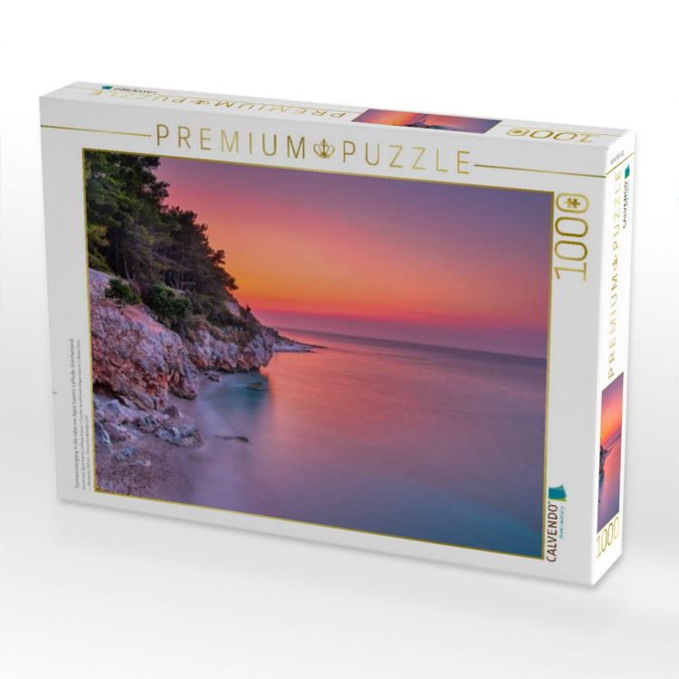 Produktbild: CALVENDO Puzzle Sonnenuntergang in die n&auml;he von Agios Ioannis, Lefkada, Griechenland. | 1000 Teile Lege-Gr&ouml;&szlig;e 64x48cm Foto-Puzzle f&uuml;r gl&uuml;ckliche Stunden