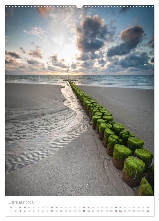 Produktbild: Amrum - Das Gesicht der Nordsee (Wandkalender 2026 DIN A2 hoch), CALVENDO Monatskalender