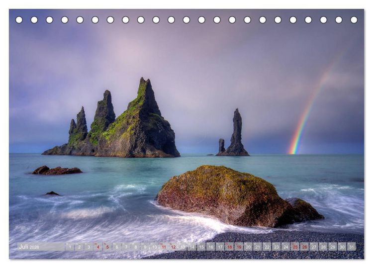 Produktbild: Im Bann des Nordens - Island (Tischkalender 2026 DIN A5 quer), CALVENDO Monatskalender