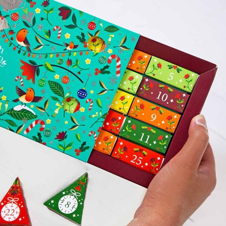 Produktbild: BIO Tee Adventskalender "Christmas Vibes only", Design Adventskalender mit Fr&uuml;chtetee, Kr&auml;utertee, Tee