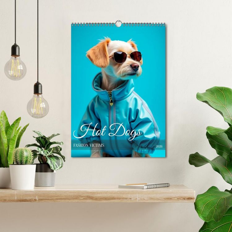 Produktbild: Hot Dogs - Fashion Victims (Wandkalender 2026 DIN A3 hoch), CALVENDO Monatskalender
