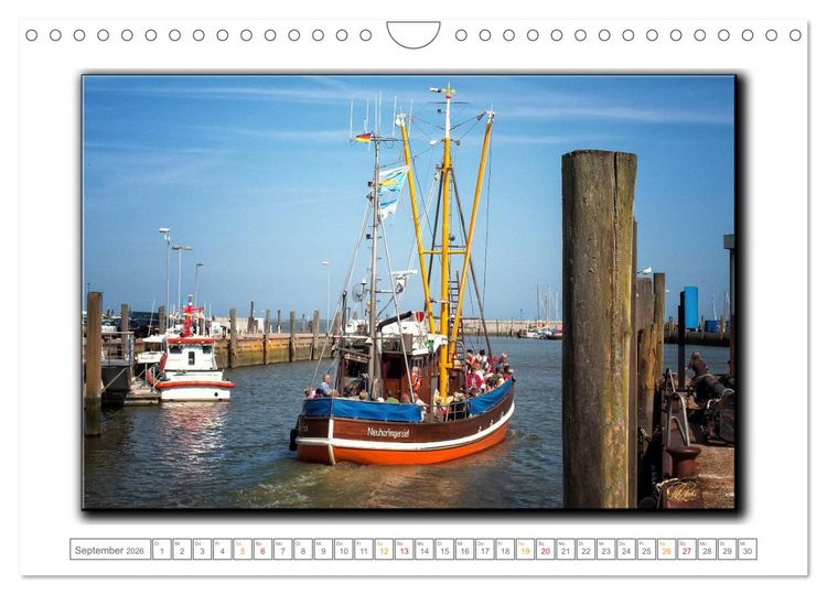Produktbild: Ostfriesland - die bezaubernden alten H&auml;fen (Wandkalender 2026 DIN A4 quer), CALVENDO Monatskalender