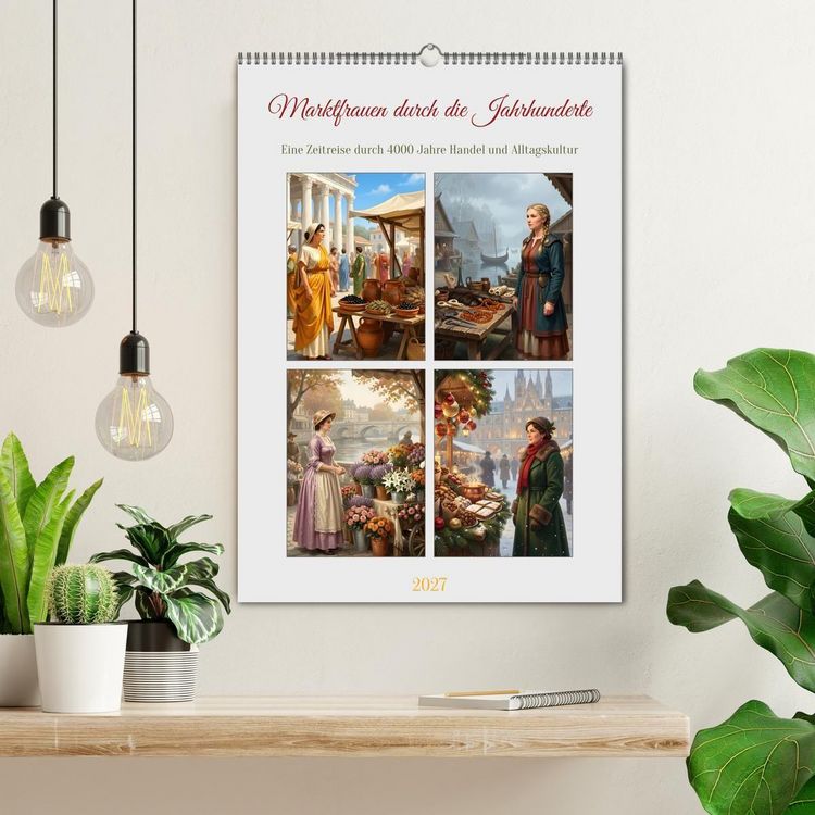 Produktbild: Marktfrauen durch die Jahrhunderte (Wandkalender 2027 DIN A2 hoch), CALVENDO Monatskalender