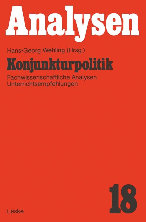Produktbild: Konjunkturpolitik