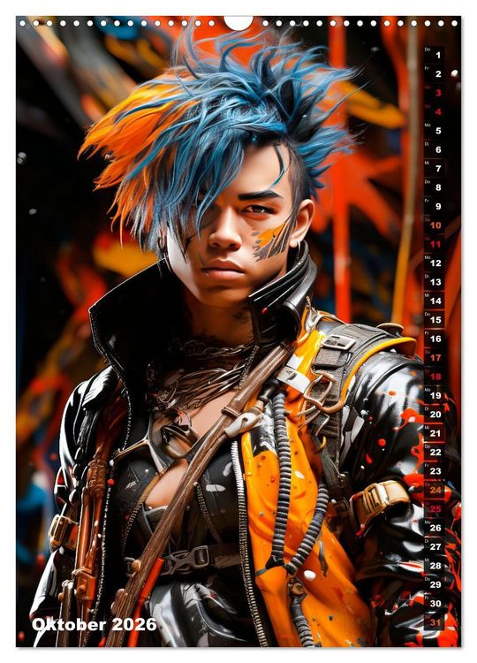 Produktbild: CYBERPUNK Urcoole Typen (Wandkalender 2026 DIN A3 hoch), CALVENDO Monatskalender