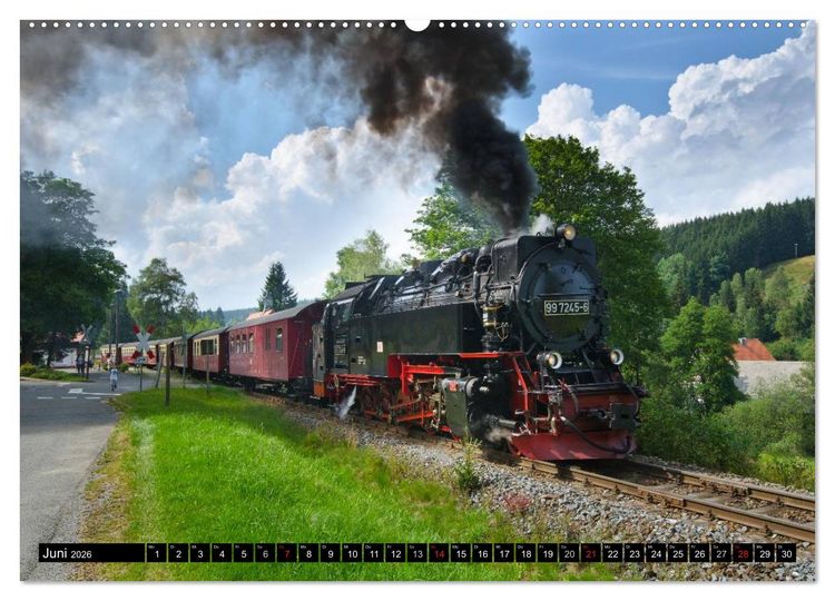 Produktbild: Schmalspurbahnen in Sachsen Anhalt (Wandkalender 2026 DIN A2 quer), CALVENDO Monatskalender