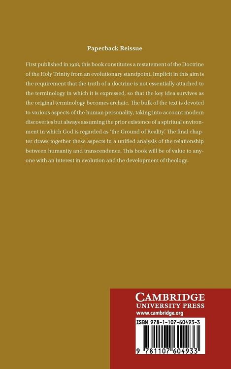 Produktbild: Evolution and the Doctrine of the Trinity