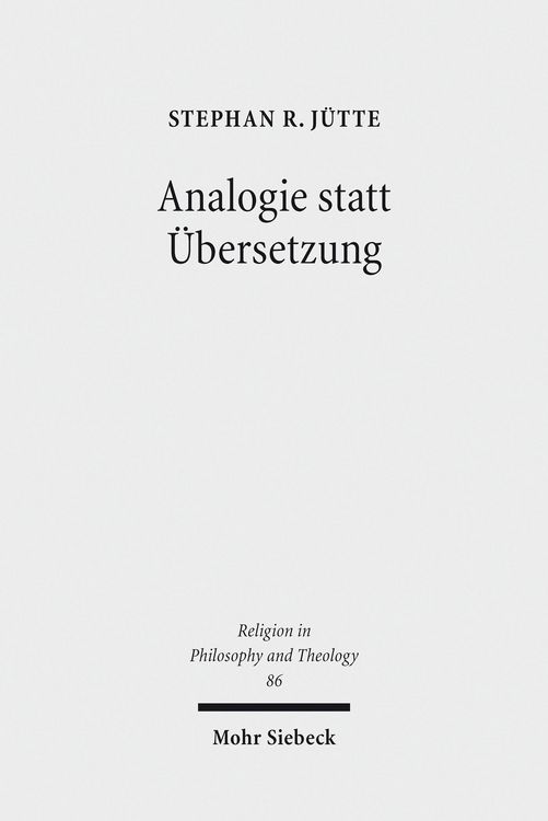 Produktbild: Analogie statt Übersetzung