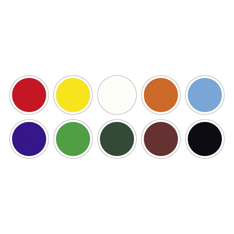 Produktbild: Folia Buntpapier gummiert, 18,5x29,7cm, 10 Blatt, farbig sortiert