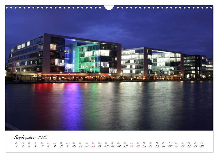 Produktbild: Nachtschicht - N&auml;chtliche Impressionen vom Ruhrgebiet und dem Niederrhein (Wandkalender 2026 DIN A3 quer), CALVENDO Monatskalender