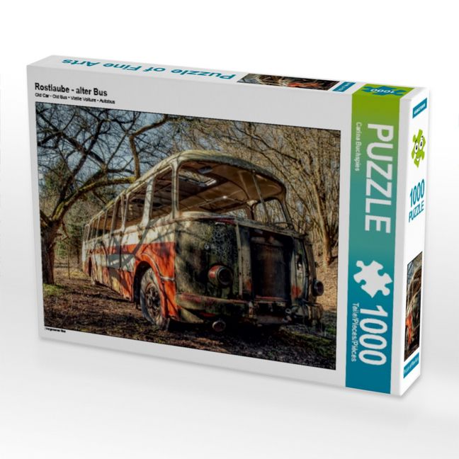 Produktbild: CALVENDO Puzzle Rostlaube - alter Bus | 1000 Teile Lege-Gr&ouml;&szlig;e 64x48cm Foto-Puzzle f&uuml;r gl&uuml;ckliche Stunden