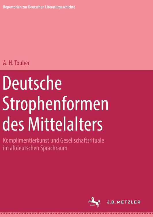 Produktbild: Deutsche Strophenformen des Mittelalters