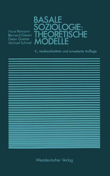 Produktbild: Basale Soziologie: Theoretische Modelle