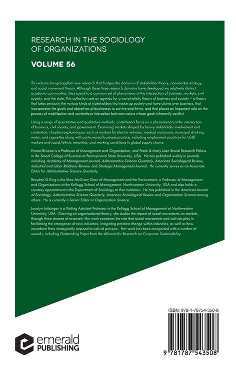 Produktbild: Social Movements, Stakeholders and Non-Market Strategy