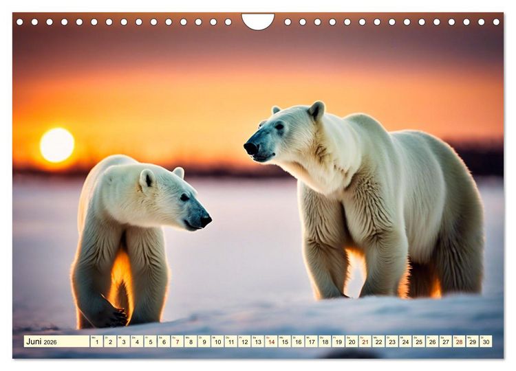 Produktbild: Eisb&auml;ren im Fokus (Wandkalender 2026 DIN A4 quer), CALVENDO Monatskalender