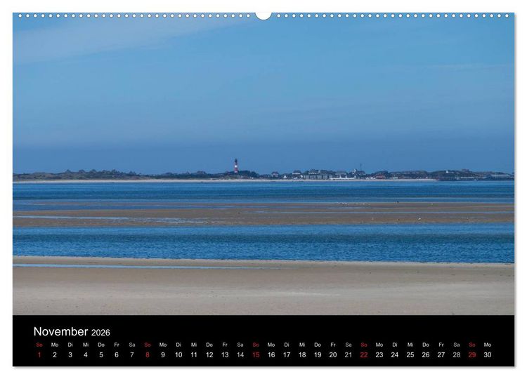 Produktbild: Amrumer Impressionen (Wandkalender 2026 DIN A2 quer), CALVENDO Monatskalender