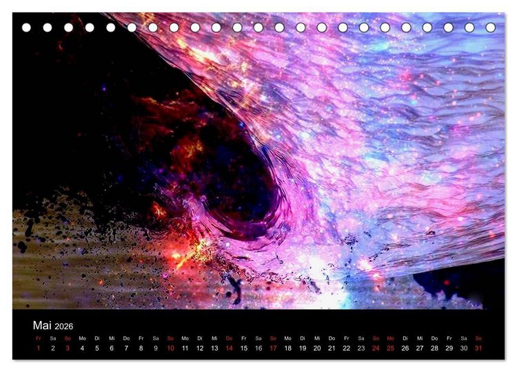 Produktbild: MEDIA-ART Der Kunstkalender (Tischkalender 2026 DIN A5 quer), CALVENDO Monatskalender