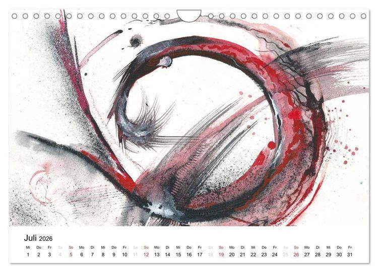Produktbild: Abstrakte Aquarelle (Wandkalender 2026 DIN A4 quer), CALVENDO Monatskalender