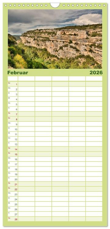 Produktbild: Familienplaner 2026 - Languedoc-Roussillon - unter der Sonne des Midi mit 5 Spalten (Wandkalender, 21 x 45 cm) CALVENDO