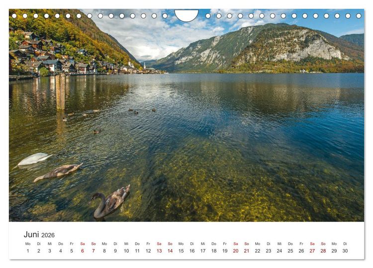 Produktbild: Hallstatt - Die Perle &Ouml;sterreichs (Wandkalender 2026 DIN A4 quer), CALVENDO Monatskalender
